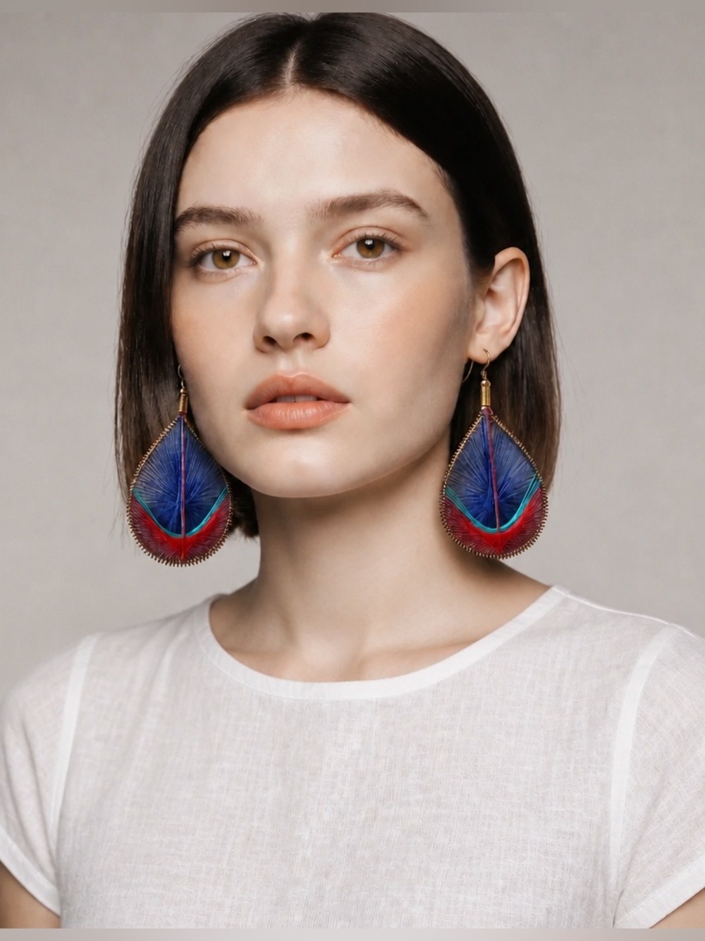 Multicolor Thread Teardrop Earrings | Woven Statement Earrings | Boho Jewelry